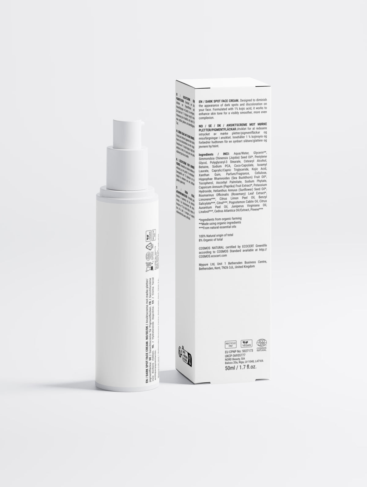Crème anti-taches à l'acide kojique – 50 ml